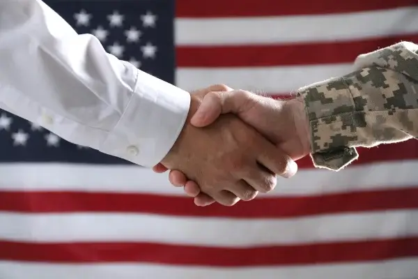 Veteran Business Handshake